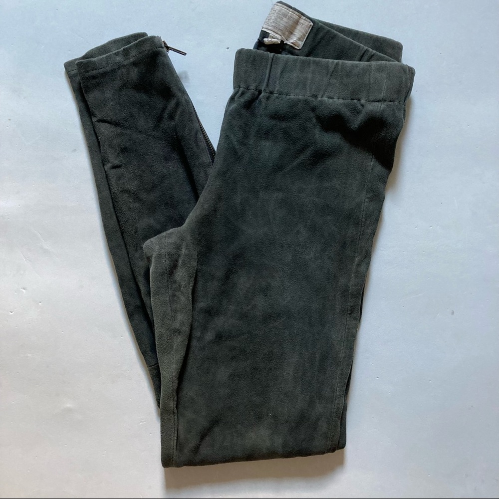 Current Elliott Lamb Leather Pull Up Legging